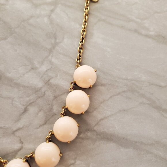 💕 J.Crew Light Blush Pink Enamal Dot Bubble Necklace 💕 - Picture 4 of 14